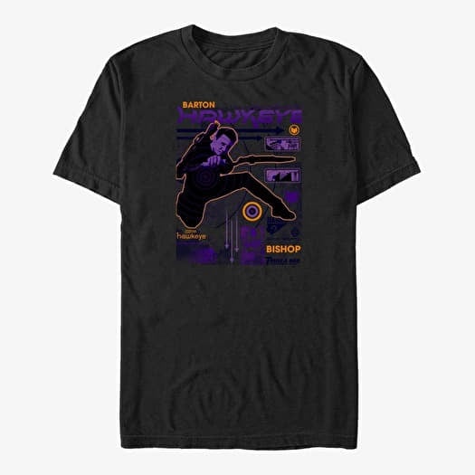 T-skjorte Merch Marvel Hawkeye - Street Hawk Unisex T-Shirt Black