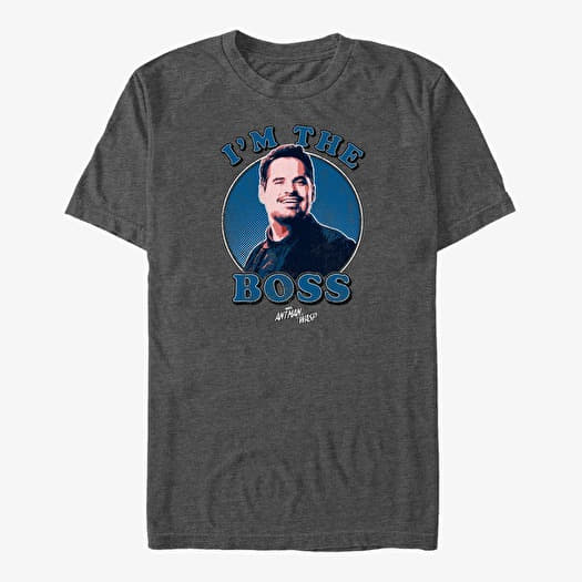 Tricou Merch Marvel Ant-Man & The Wasp: Movie - I Am The Boss Unisex T-Shirt Dark Heather Grey