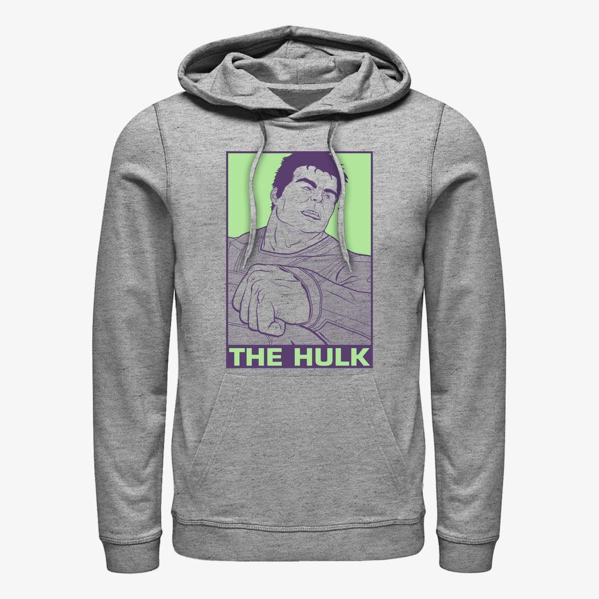 Толстовки та реглани Merch Marvel Avengers: Endgame - Pop Hulk Unisex Hoodie Heather Grey