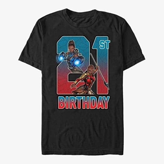Merch Marvel Avengers Classic - Shuri Okoye 21th Bday Unisex T-Shirt Black