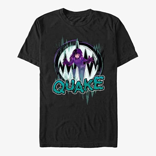 T-shirt Merch Marvel - Quake Icon Unisex T-Shirt Black
