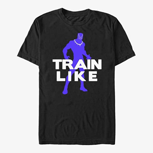 T-shirt Merch Marvel Black Panther - Built Like... Black Panther Silhouette Unisex T-Shirt Black