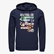 Merch Marvel Avengers Classic - Avenger Dad Unisex Hoodie Navy Blue