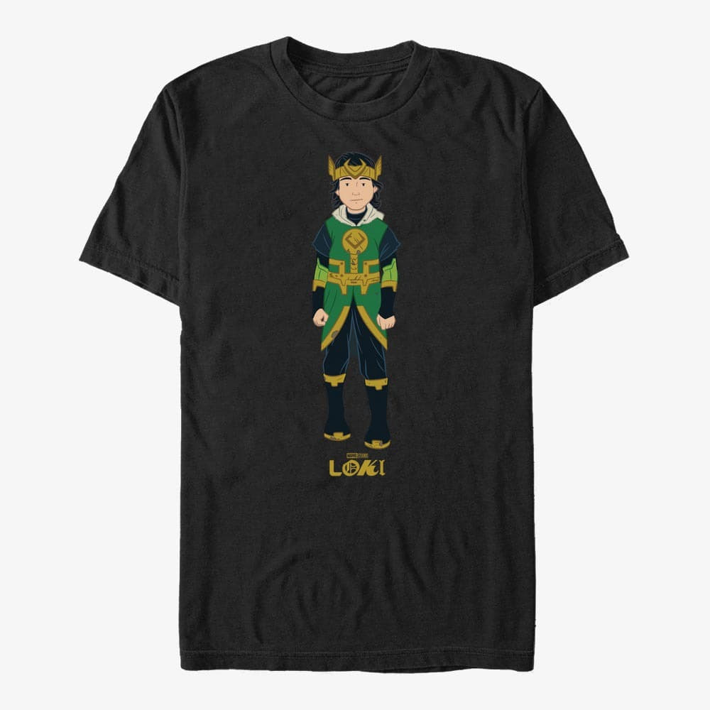 Trička Merch Marvel Loki - CHILD LOKI HERO Unisex T-Shirt Black