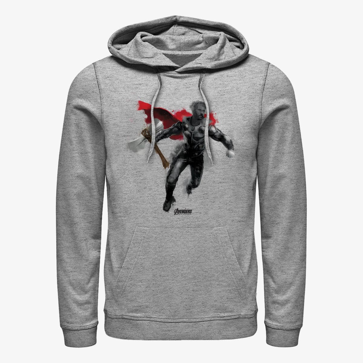 Kapuutsikud ja kampsunid Merch Marvel Avengers: Endgame - Thor Paint Unisex Hoodie Heather Grey