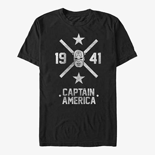 T-shirt Merch Marvel Avengers Classic - Captain Crossing Unisex T-Shirt Black