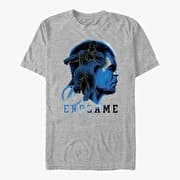 Merch Marvel Avengers: Endgame - Hulk Endgame Silhouette Unisex T-Shirt Heather Grey