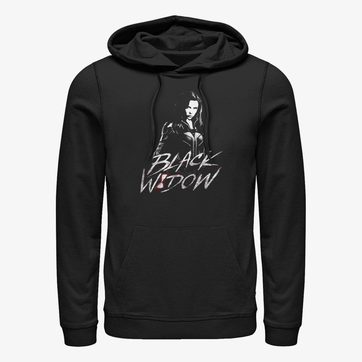 Sweatshirts Merch Marvel - Distress Widow Unisex Hoodie Black
