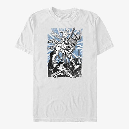 T-shirt Merch Marvel Avengers Classic - Avengers Kanji Unisex T-Shirt White