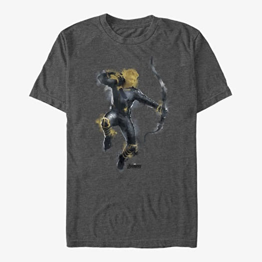 T-shirt Merch Marvel Avengers: Endgame - Painted Hawk Unisex T-Shirt Dark Heather Grey