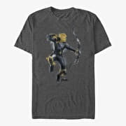 Merch Marvel Avengers: Endgame - Painted Hawk Unisex T-Shirt Dark Heather Grey