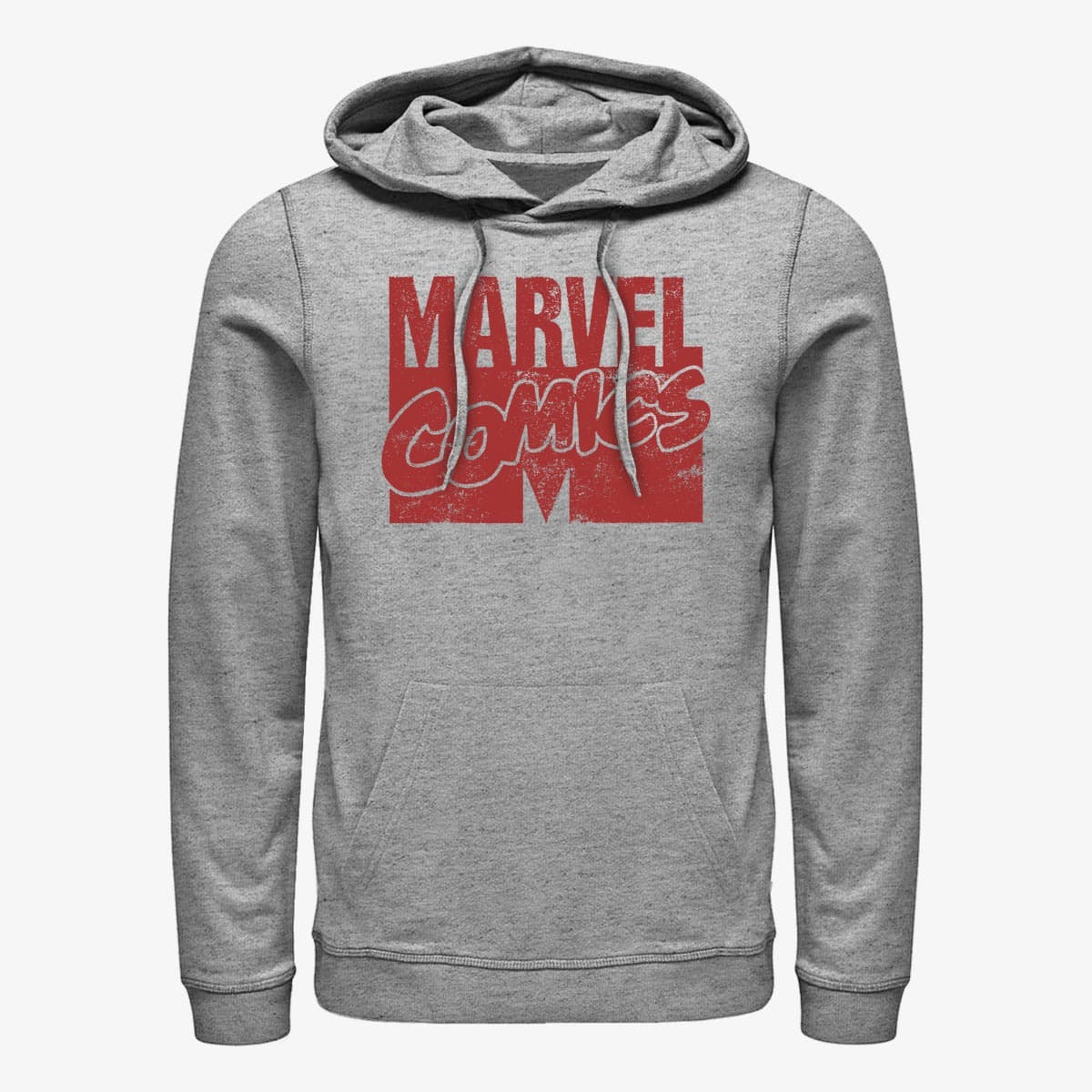 Felpe Merch Marvel - LOGO DISTRESSED Unisex Hoodie Heather Grey