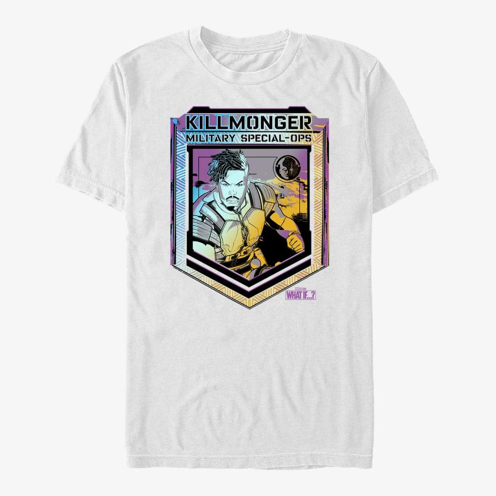 majice kratkih rukava Merch Marvel What If...? - PsyKill Ops Unisex T-Shirt White