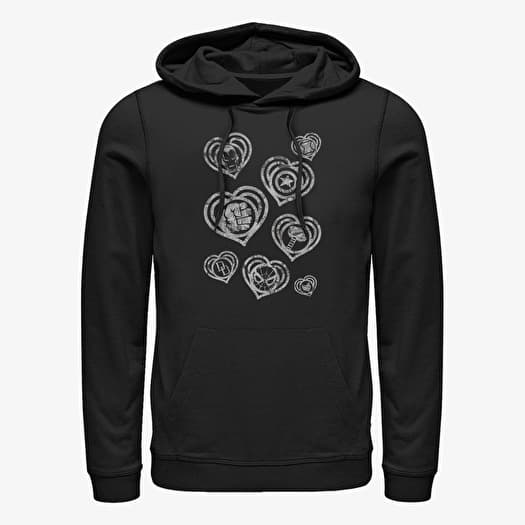 Sweatshirt Merch Marvel - Hearty Marves Unisex Hoodie Black