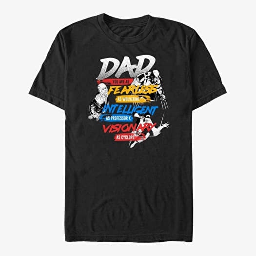 T-shirt Merch Marvel X-Men - X-Dad Unisex T-Shirt Black