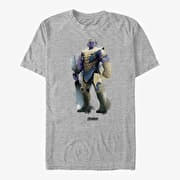 Merch Marvel Avengers: Endgame - Thanos Paint Unisex T-Shirt Heather Grey
