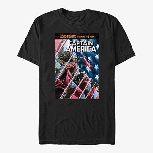 T-shirt Merch Marvel Avengers Classic - Captain America Unisex T-Shirt Black
