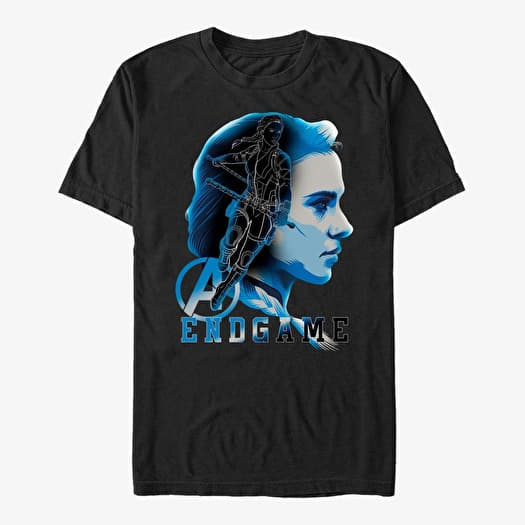 T-shirt Merch Marvel Avengers: Endgame - Widow Endgame Silhouette Unisex T-Shirt Black