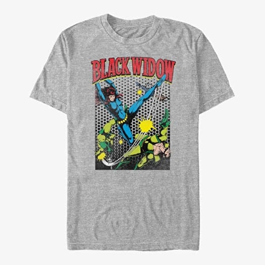 T-shirt Merch Marvel Avengers Classic - Kick That Gun Unisex T-Shirt Heather Grey
