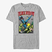 Merch Marvel Avengers Classic - Kick That Gun Unisex T-Shirt Heather Grey