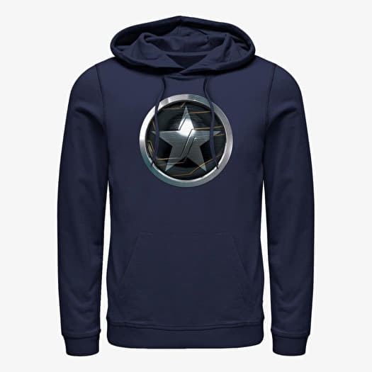 Sweatshirt Merch Marvel The Falcon and the Winter Soldier - Soldier Logo Unisex Hoodie Navy Blue