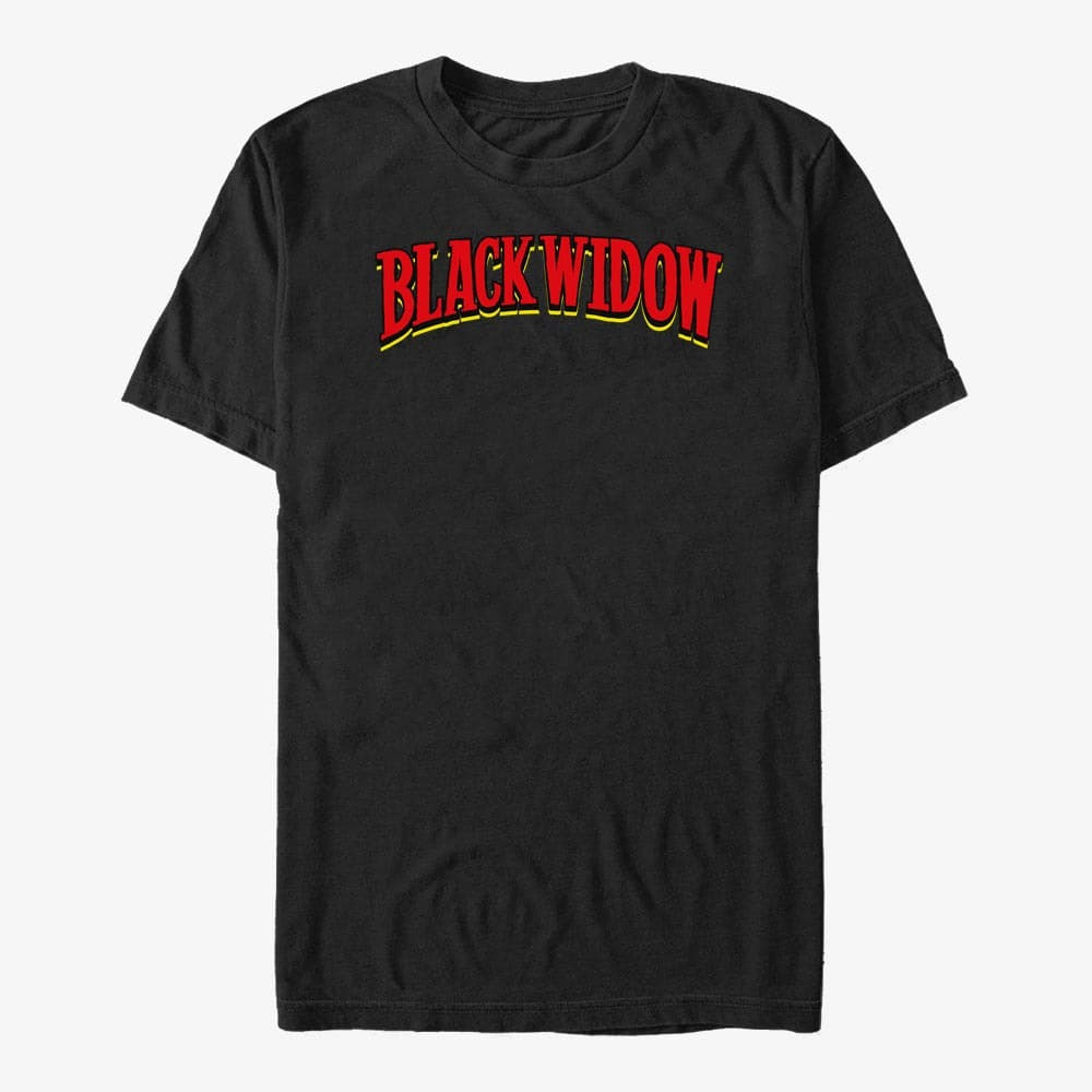 Trička Merch Marvel Avengers Classic - Widow Words Unisex T-Shirt Black