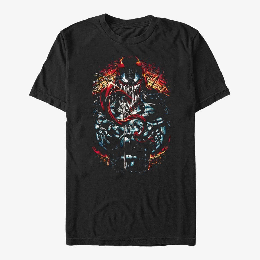 T-särgid Merch Marvel - Deep Red Unisex T-Shirt Black
