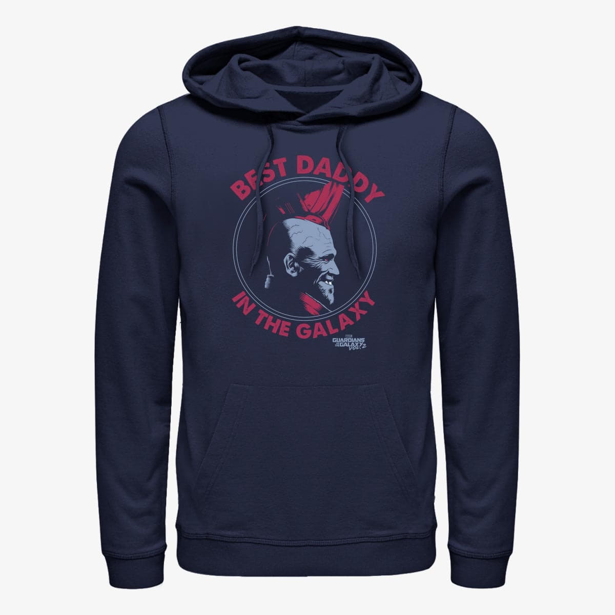 Kapuutsikud ja kampsunid Merch Marvel Guardians Of The Galaxy 2 - Best Daddy Unisex Hoodie Navy Blue