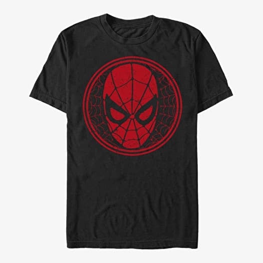 Tričko Merch Marvel Spider-Man Classic - SpiderWeb Icon Unisex T-Shirt Black