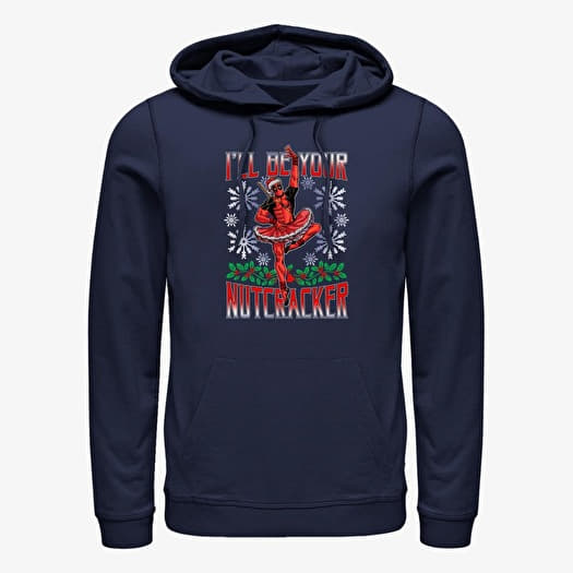 Džemperis Merch Marvel Deadpool - Deadpool Nutcracker Unisex Hoodie Navy Blue