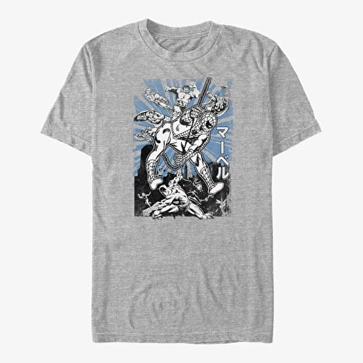 Tricou Merch Marvel Avengers Classic - Avengers Kanji Unisex T-Shirt Heather Grey