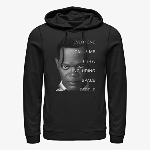 Majica Merch Captain Marvel: Movie - Fury Respect Unisex Hoodie Black