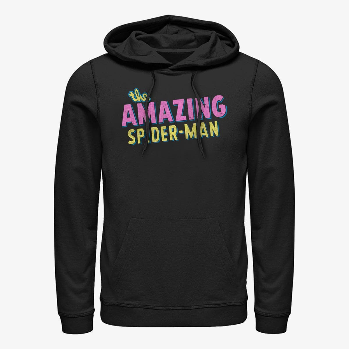 Толстовки та реглани Merch Marvel Spider-Man Classic - Retro Logo Unisex Hoodie Black