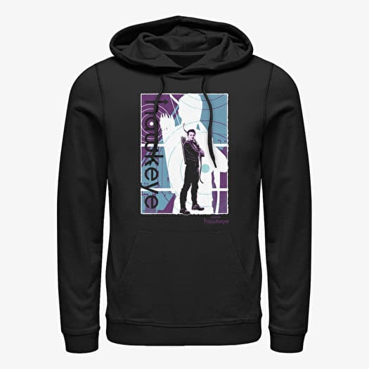 Sweatshirt Merch Marvel Hawkeye - Pop Poster Unisex Hoodie Black