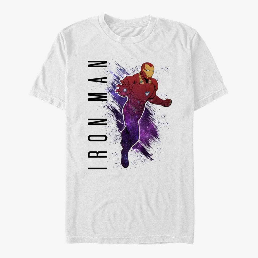 T-Shirts Merch Marvel Avengers: Endgame - Iron Man Painted Unisex T-Shirt White