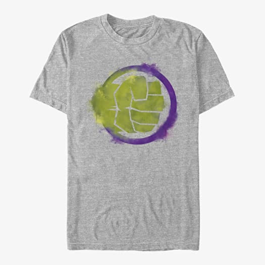 Majica Merch Marvel Avengers: Endgame - Hulk Spray Logo Unisex T-Shirt Heather Grey