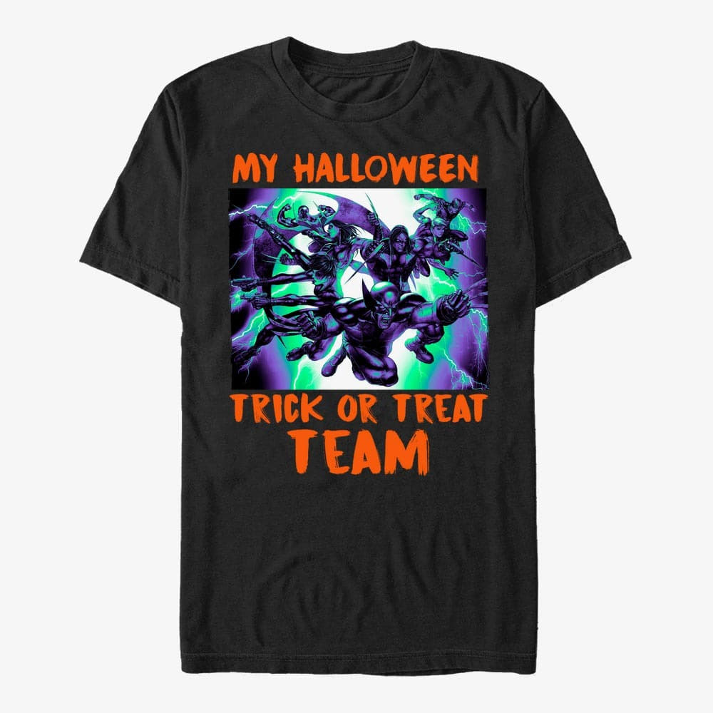 Trička Merch Marvel X-Men - X Team Unisex T-Shirt Black