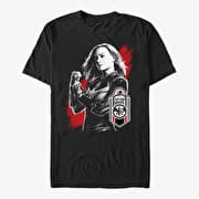 Merch Marvel Avengers: Endgame - Cap Marvel Tag Unisex T-Shirt Black