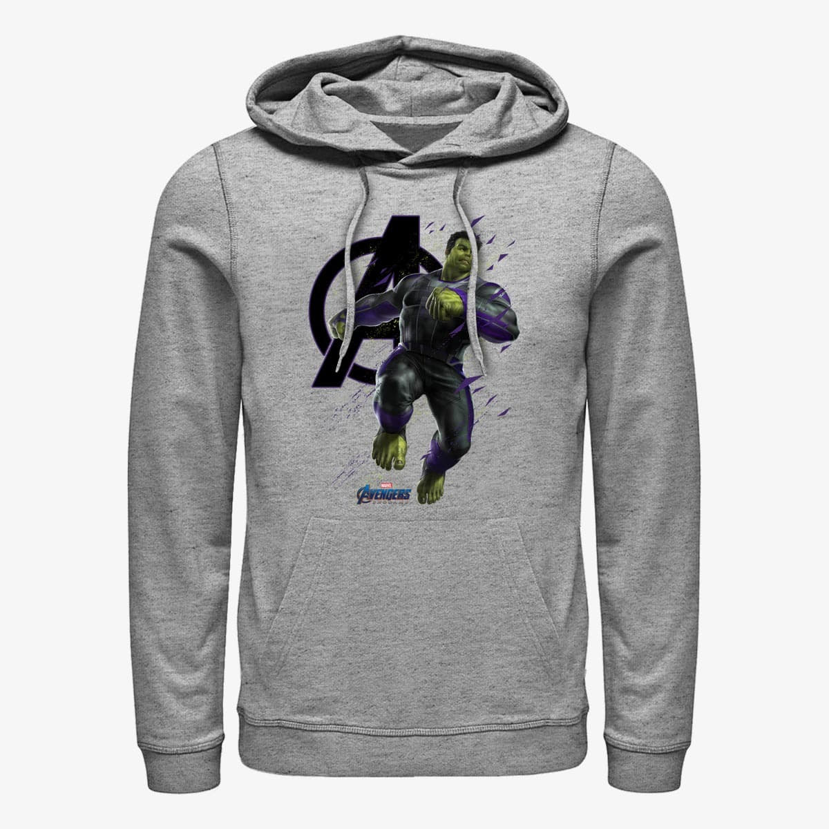 Mikiny Merch Marvel Avengers: Endgame - Hulk Particles Unisex Hoodie Heather Grey