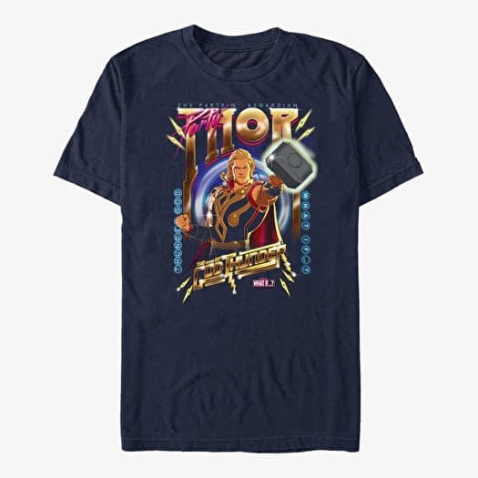 T-särk Merch Marvel What If...? - PARTYIN ASGARDIAN Unisex T-Shirt Navy Blue