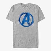 Merch Marvel Avengers: Endgame - Avengers Spray Logo Unisex T-Shirt Heather Grey