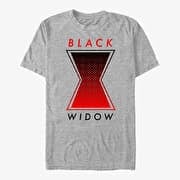 Merch Marvel Black Widow: Movie - Haftone Symbol Unisex T-Shirt Heather Grey