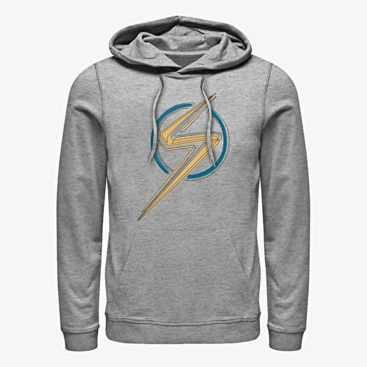 Majica Merch Ms. Marvel - Ms. Marvel Badge Unisex Hoodie Heather Grey
