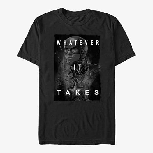 T-shirt Merch Marvel Avengers: Endgame - Darken Cap Unisex T-Shirt Black