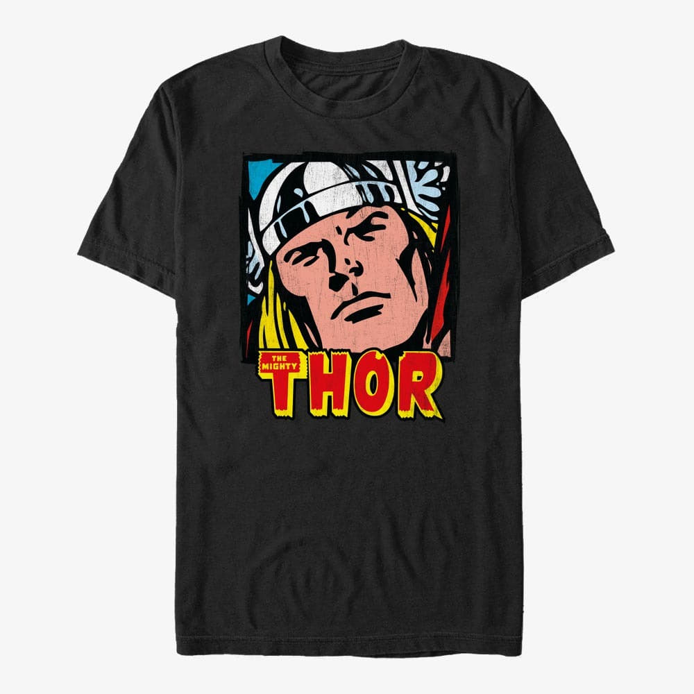 T-Shirts Merch Marvel Avengers Classic - Close Up Unisex T-Shirt Black