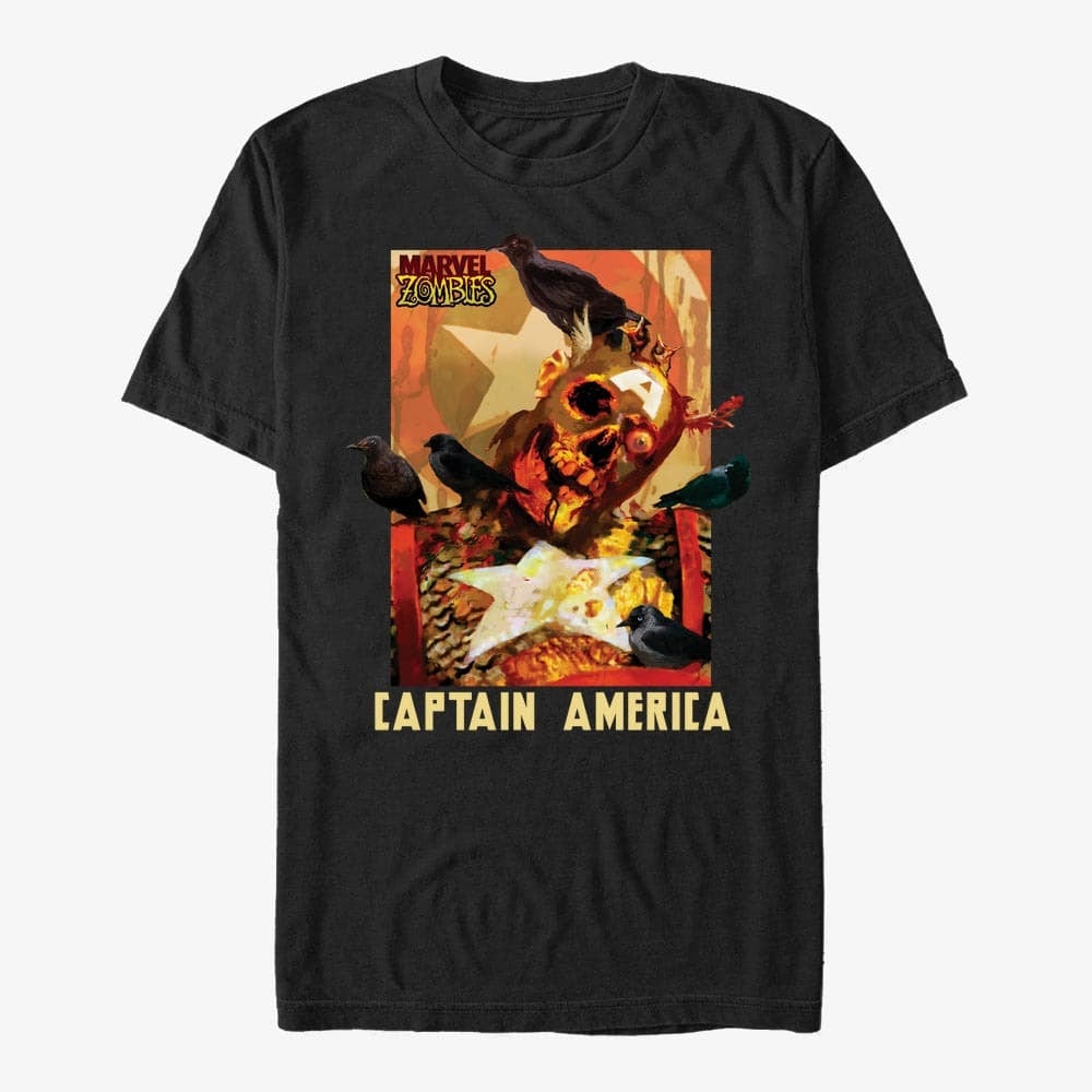 T-shirts Merch Marvel - Zombie Cap Unisex T-Shirt Black