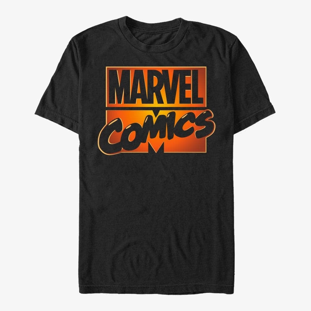 T-Shirts Merch Marvel - Marvel Glow Unisex T-Shirt Black