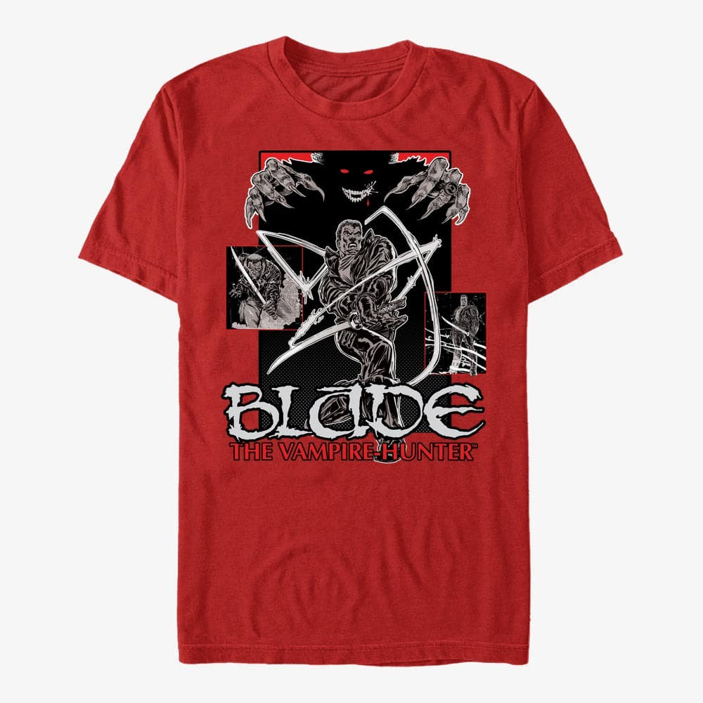 Koszulki Merch Marvel - Blade Comic Unisex T-Shirt Red