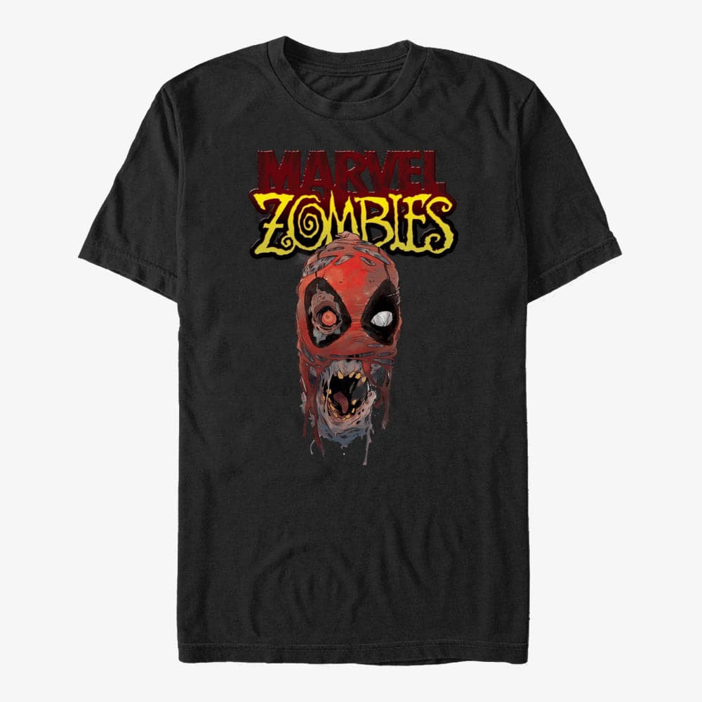 T-särgid Merch Marvel - Head of Deadpool Unisex T-Shirt Black