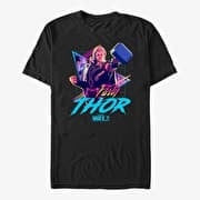 Merch Marvel What If...? - Vaporwave PartyThor Unisex T-Shirt Black